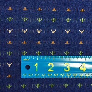 Cotton Denim Fabric SW Design heavy wt 67" x 60"